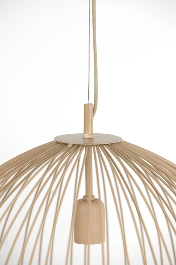 Cremefarbene Pendelleuchte Rilana Ø 56cm Light & Living 8717807649807