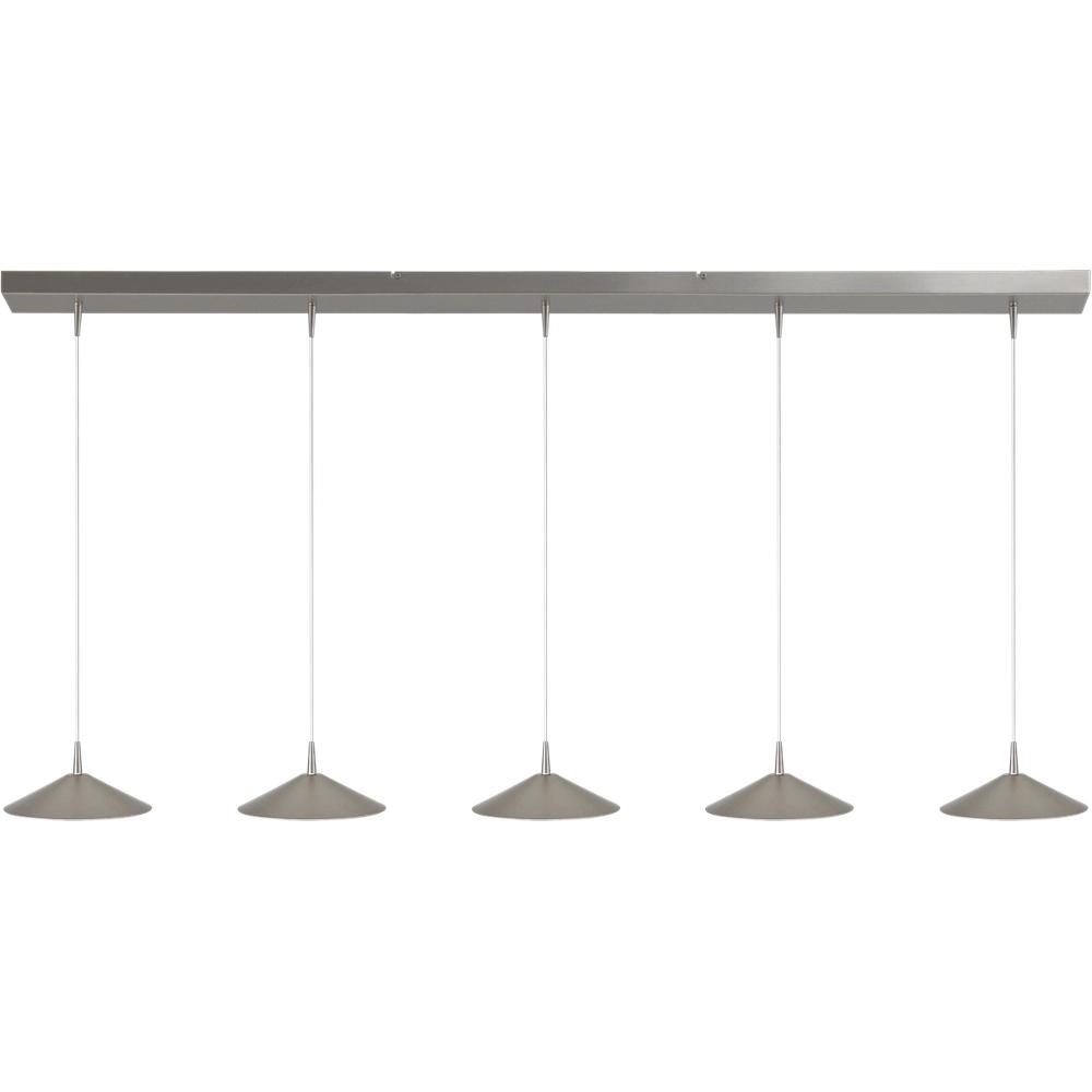 5-Licht Pendellampe Ceppo Nickel Ø 22 cm