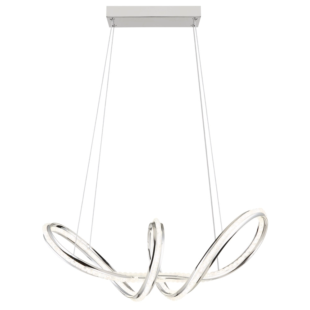 Moderne Pendellampe Evangeline Chrom Globo 9007371583201