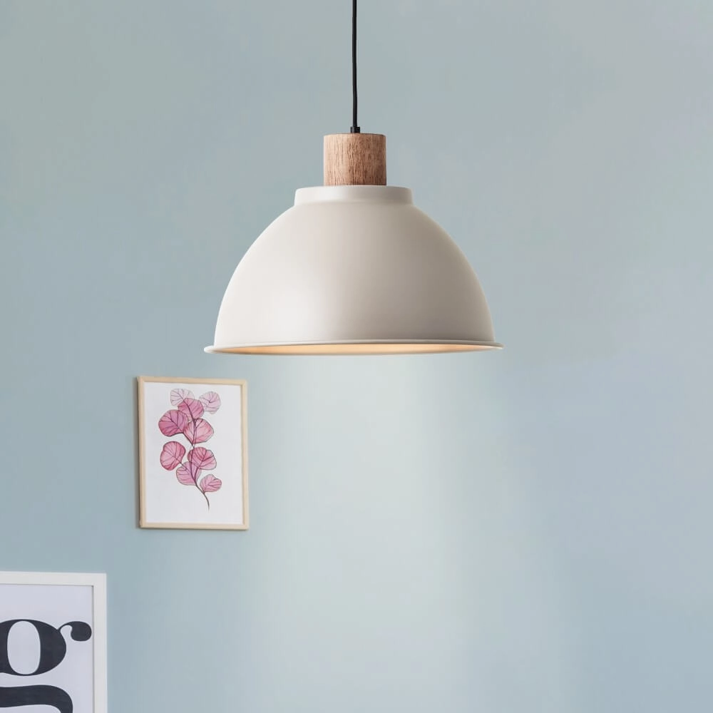 Hängelampe Erena Ø 38cm taupe Brilliant 4004353413056
