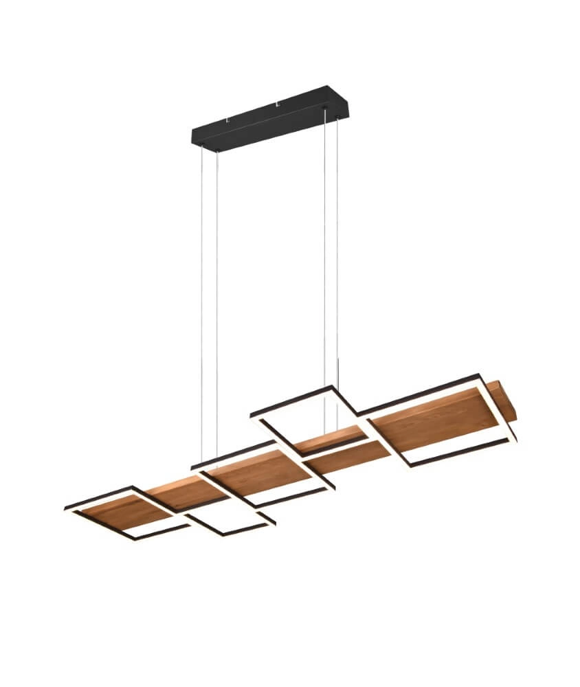 LED-Pendelleuchte aus Holz Harper