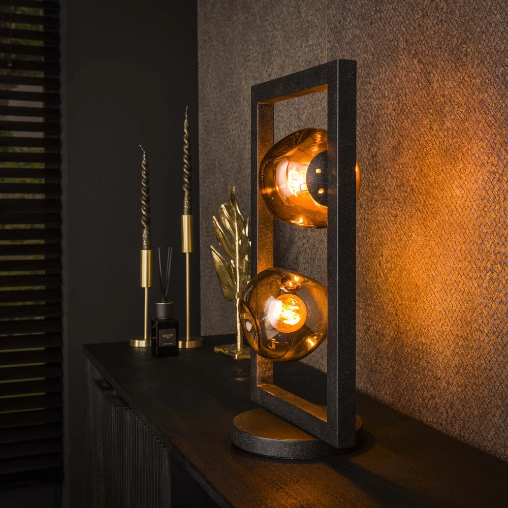 Glastischlampe Stellar 2-Licht Lyora 8716803511644