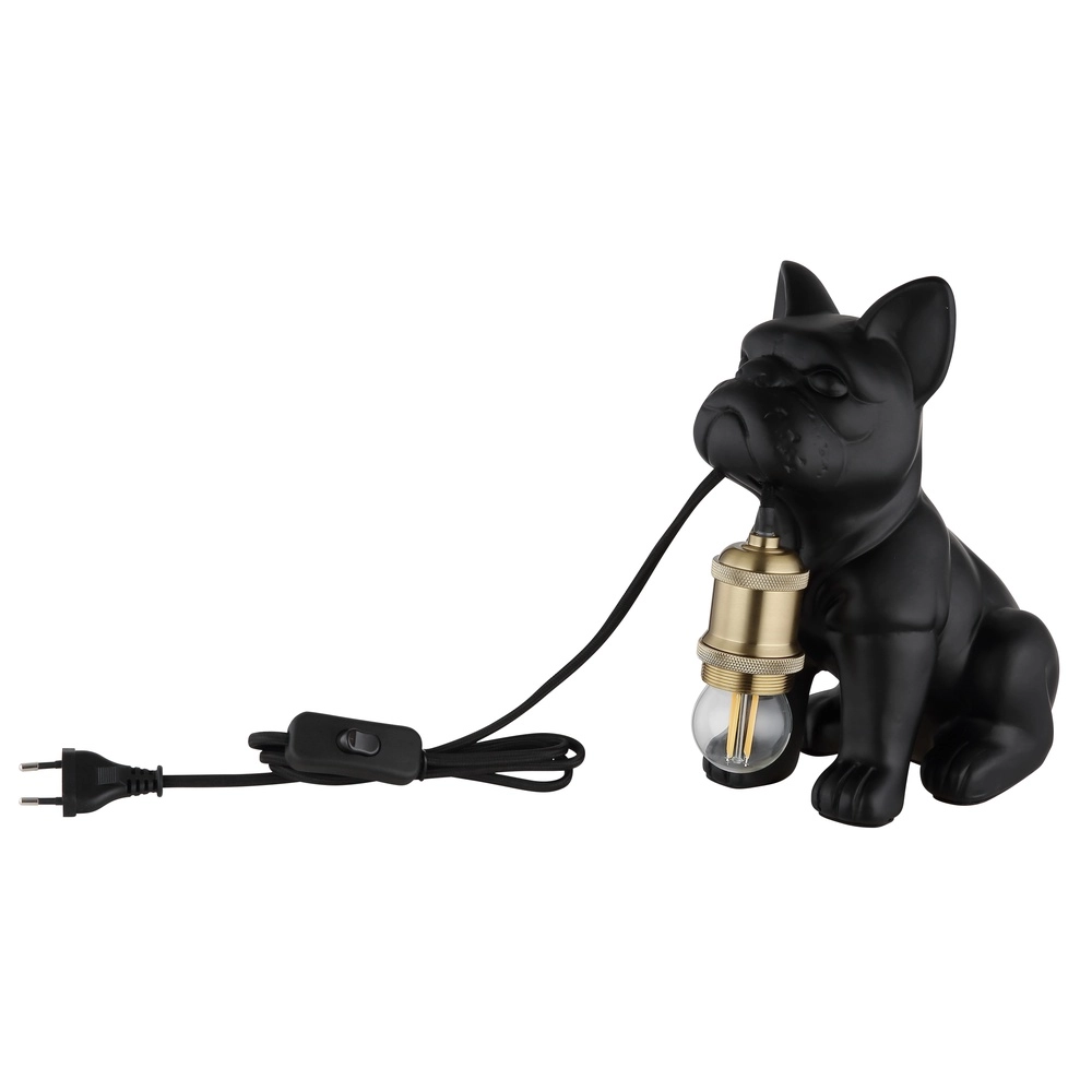 Tischlampe Dogo Hund Schwarz Globo 9007371569328