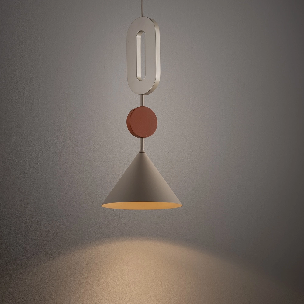 Einzigartige Pendellampe Drops Color sandbraun Ø 20,5 cm Lyora 5903139111928