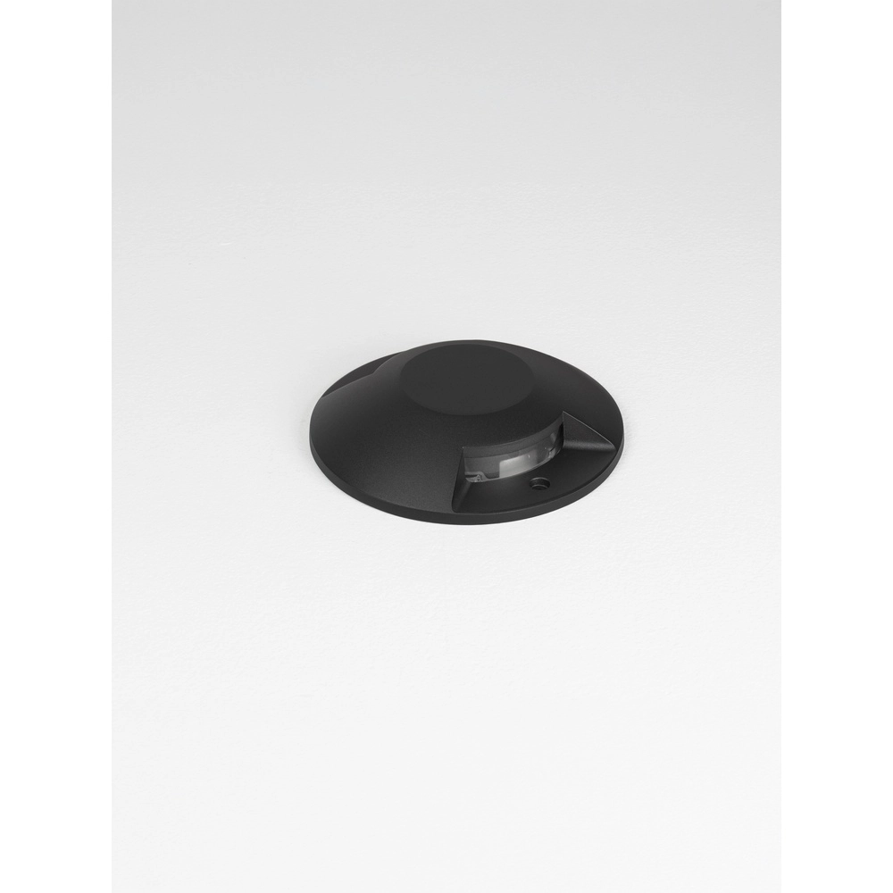 Flach montierter Bodenspot Grado schwarz - 12W Lyora 5212017497901