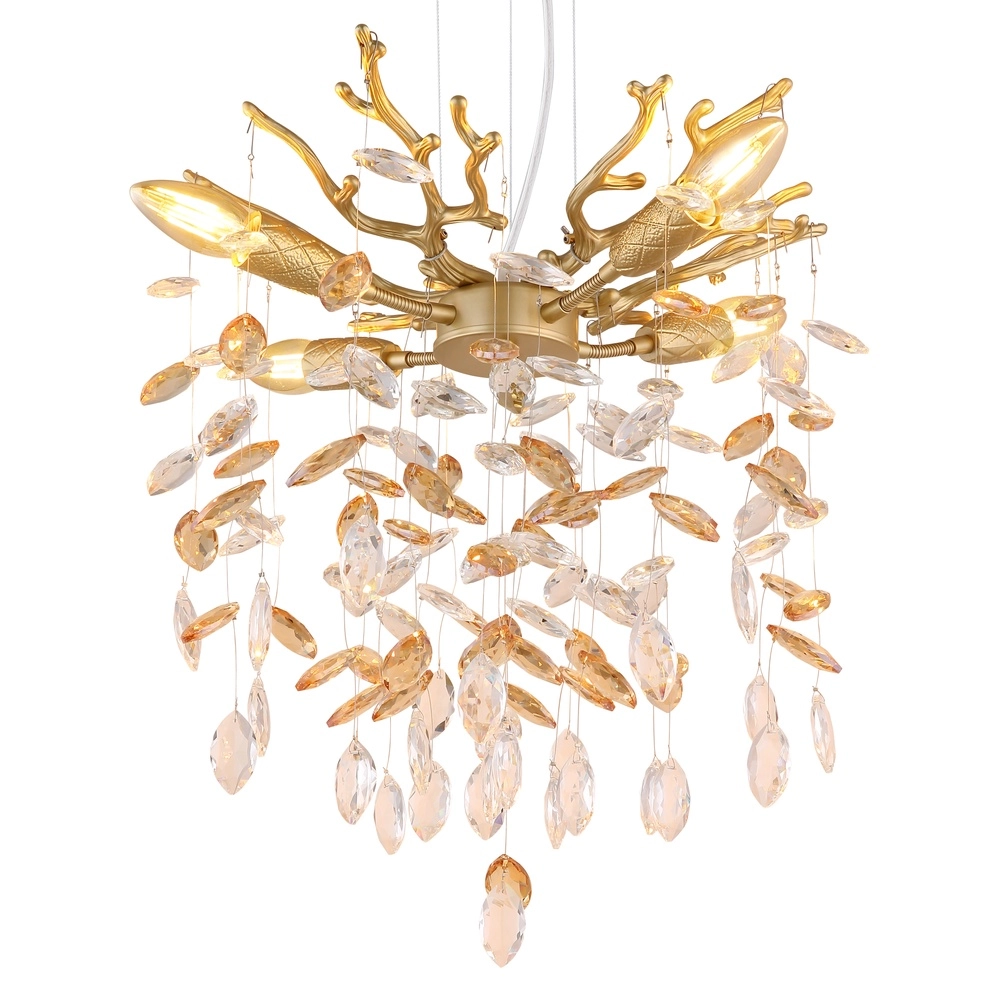 Pendellampe Queena gold Ø 40cm Globo 9007371525676