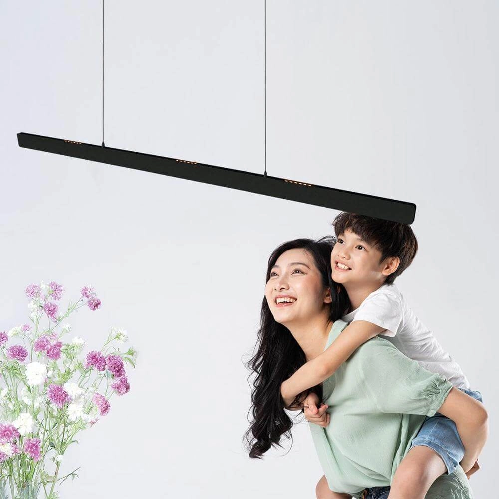 Design-Pendelleuchte Fluxy 160cm schwarz Steinhauer 8712746177855