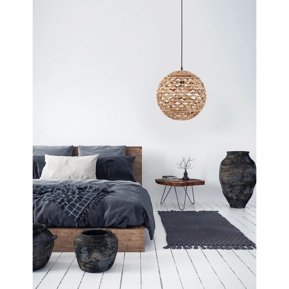 Rattan Pendelleuchte Griffin Ø 40cm Lyora 5212017416643