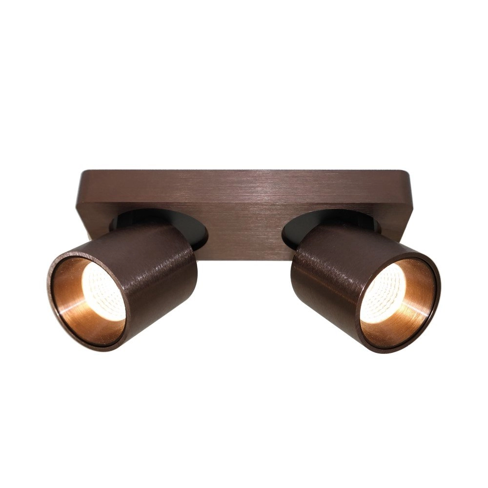 LED Spot Laguna 2-leichter Bronzebraun Artdelight 8719831736010