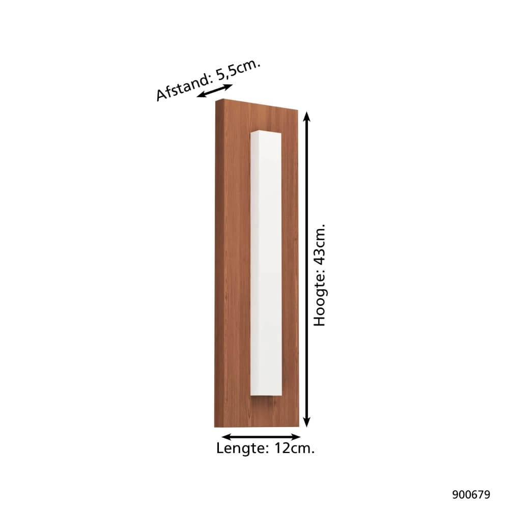 Außenlampe aus Holz Bitetto mit LED Eglo 9008606261772