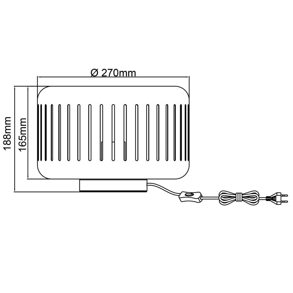 Schwarze Tischlampe Tyas Brilliant 4004353411458