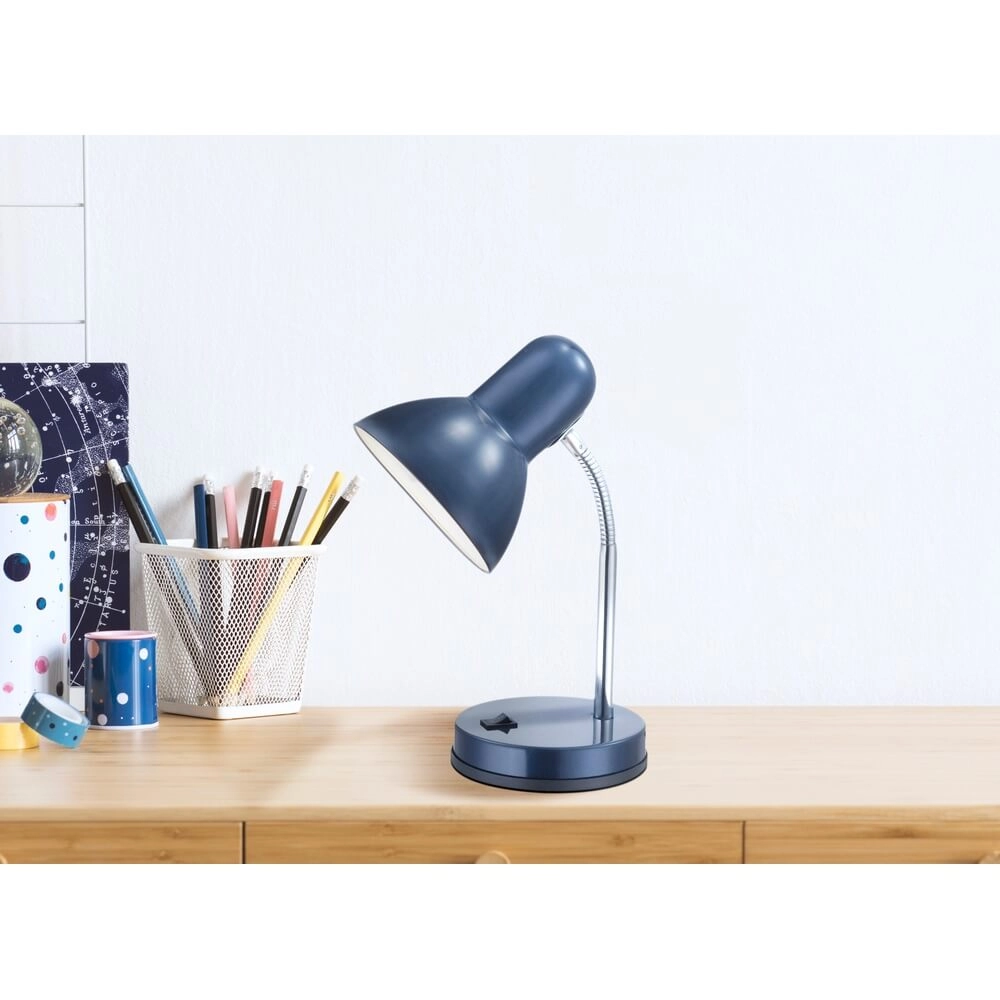 Schreibtischlampe Basic dunkelblau Globo 9007371106622