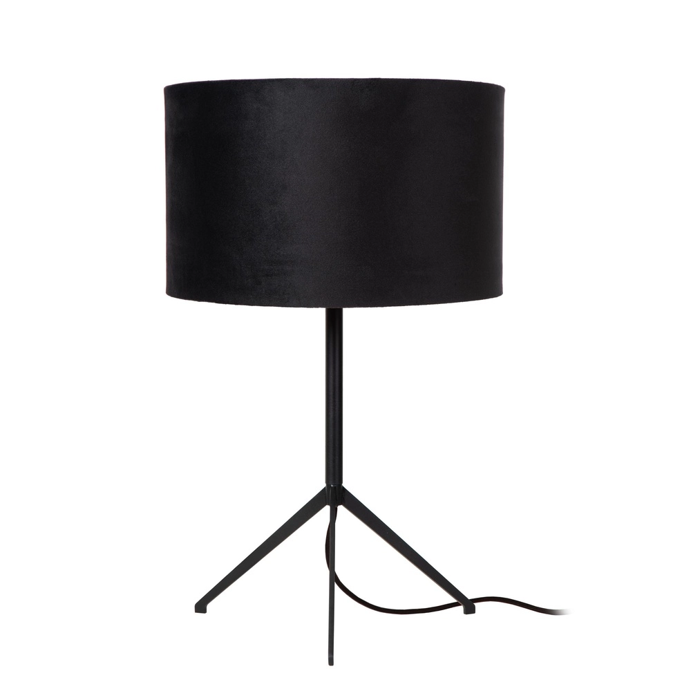 Stativtischlampe Tondo Schwarz