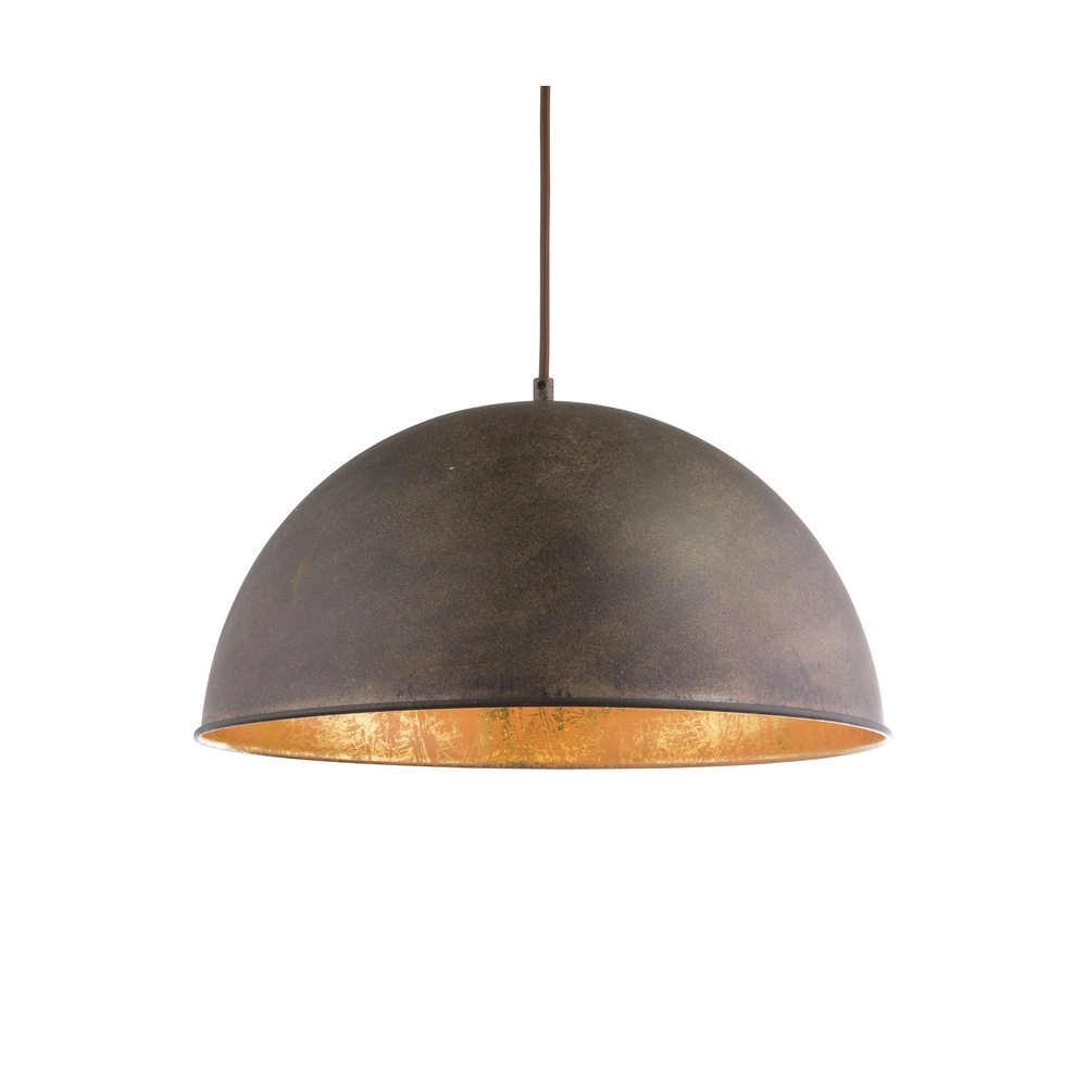 Pendellampe Xirena I Ø 41 cm rostbraun
