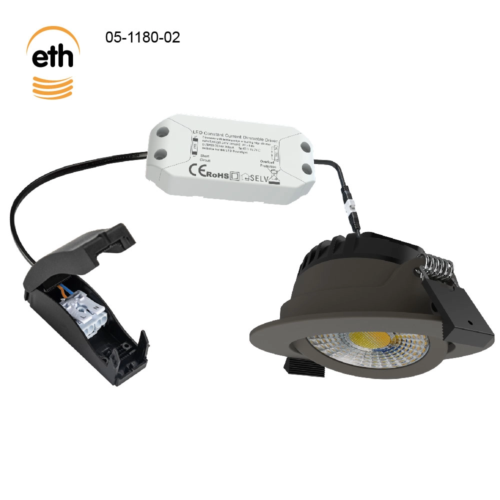 Blei-Einbauscheinwerfer Ronin IP44 – anodisch braun ETH 8720195311188