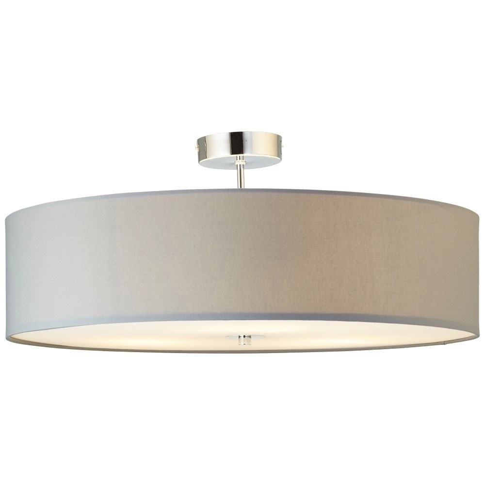Graue Deckenlampe Andria Ø 60cm