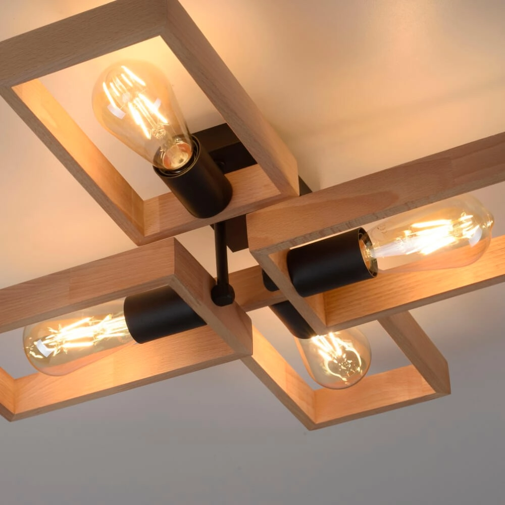 Ländliche Deckenleuchte Franky 4-Licht Just Light 4043689967949