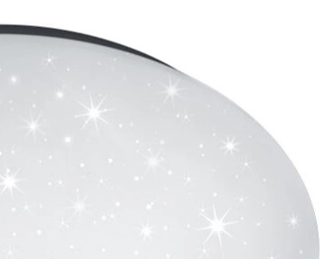 Deckenlampe Paolo 37cm weiß mit Sterneffekt Trio 4017807507744