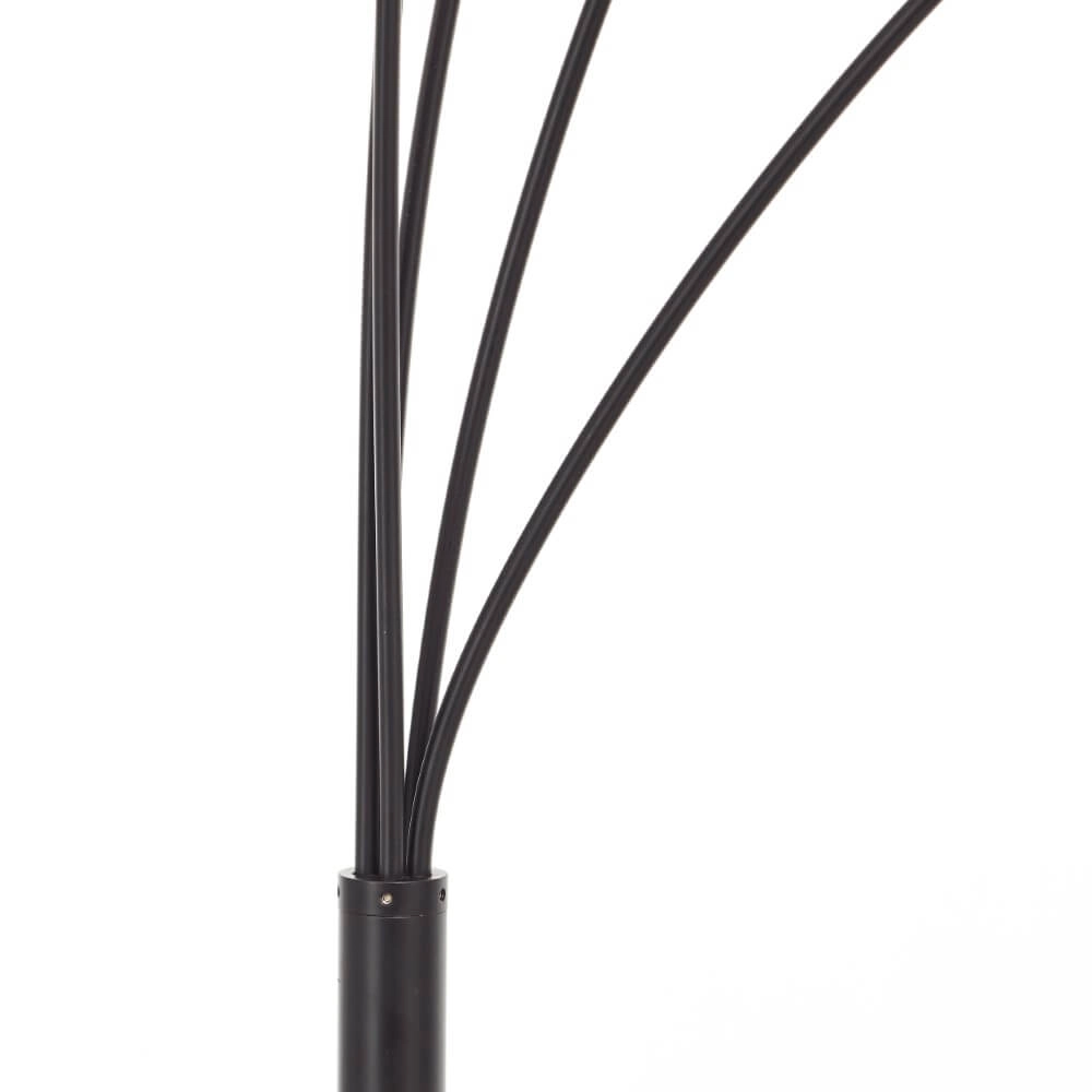 Stehlampe Glasini schwarz mit Rauchglas Brilliant 4004353429545