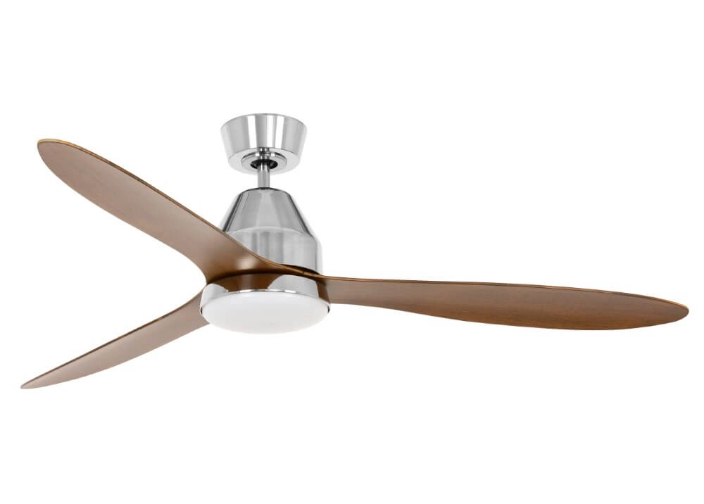 Deckenventilator aus Holz mit Lampe Whitehaven Ø 143cm IP55