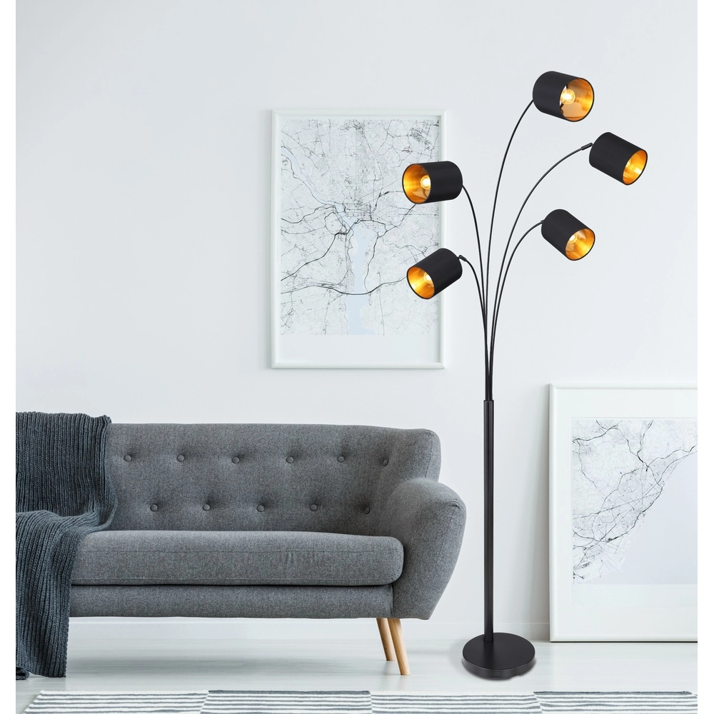 Stehlampe Kaddy Schwarz Globo 9007371410675