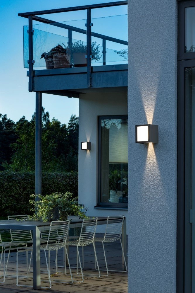 LED-Wandleuchte Cremona Up - Down 3 Leichtwerte 14 cm Anthrazit KonstSmide 7318307946376
