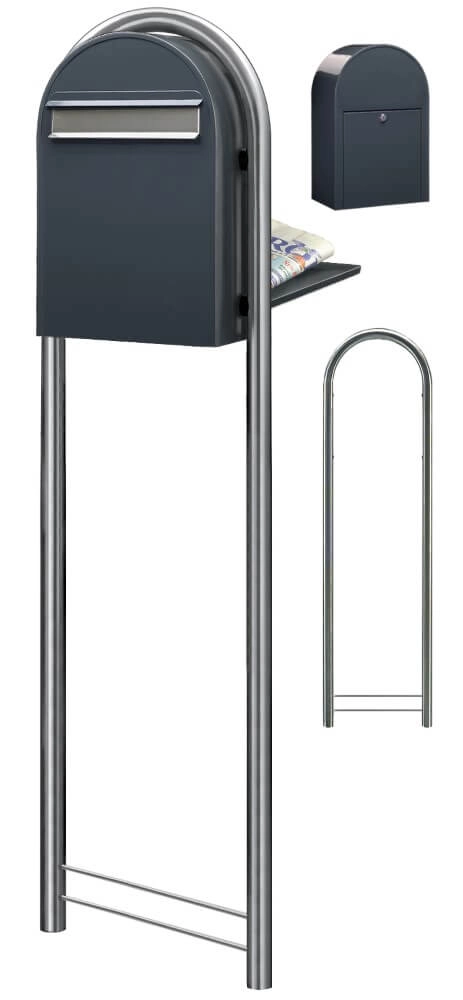 Briefkasten Classic B 7016 i Dunkelgrau Bobi 6417237006141