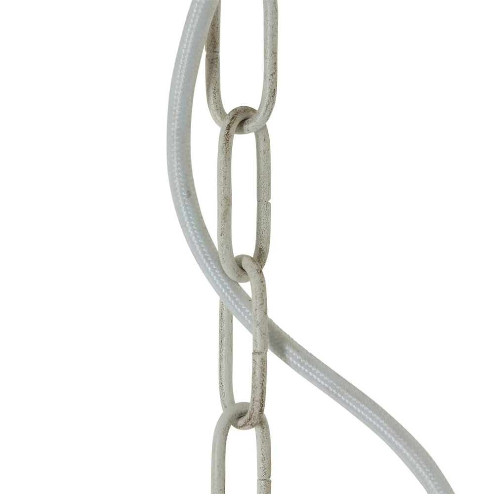 Weißer Kronleuchter Ella Ø 40cm Steinhauer 8712746132083