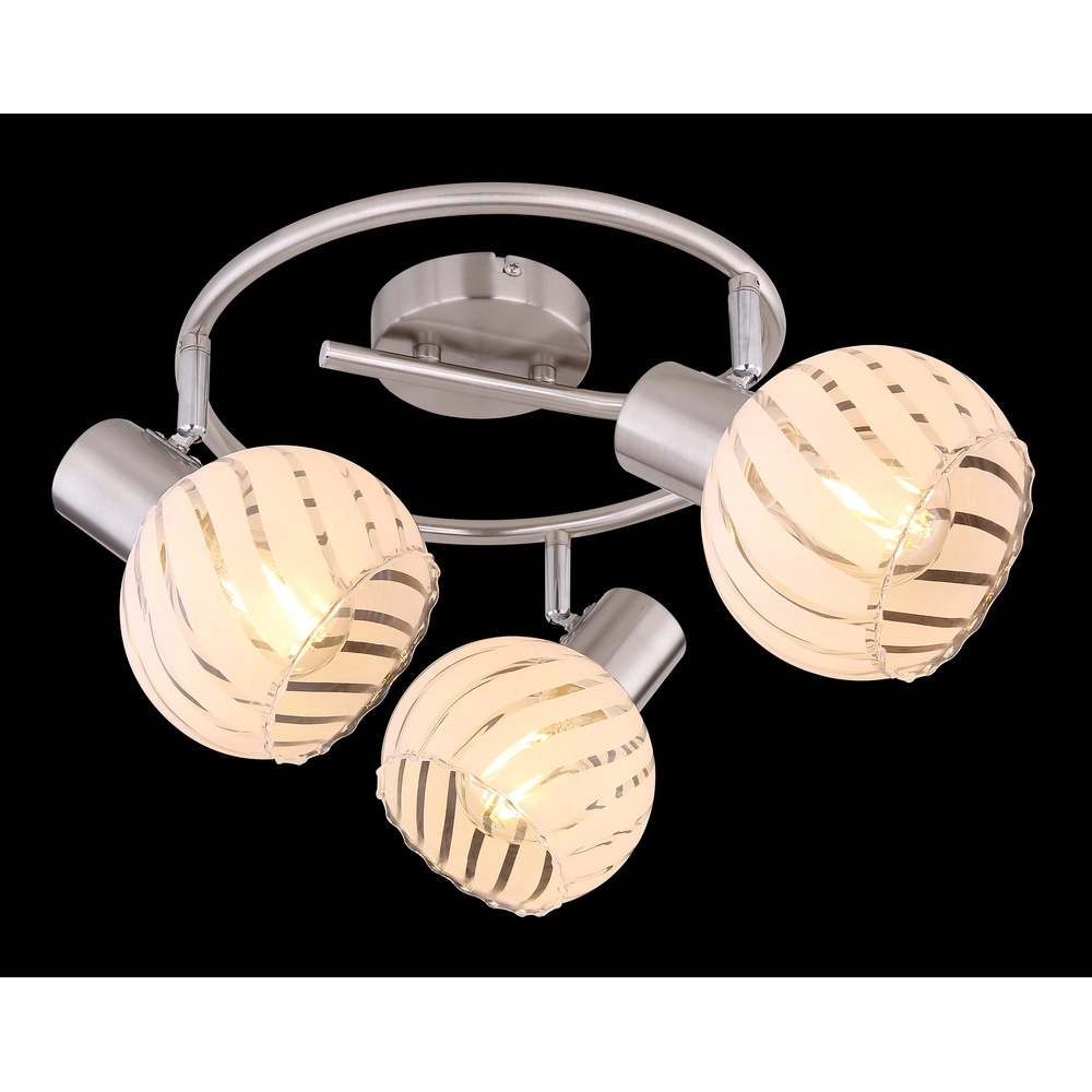 Deckenlampe Willy Nickel 3-Lights Globo 9007371409105