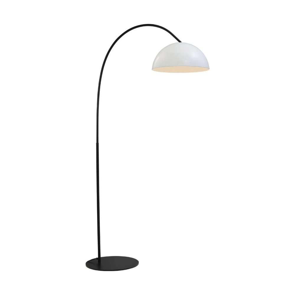 Stehlampe Industria 186 weiß mit schwarz