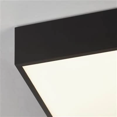 Badezimmer-Deckenleuchte Zeus quadratisch schwarz Searchlight 5053423188607
