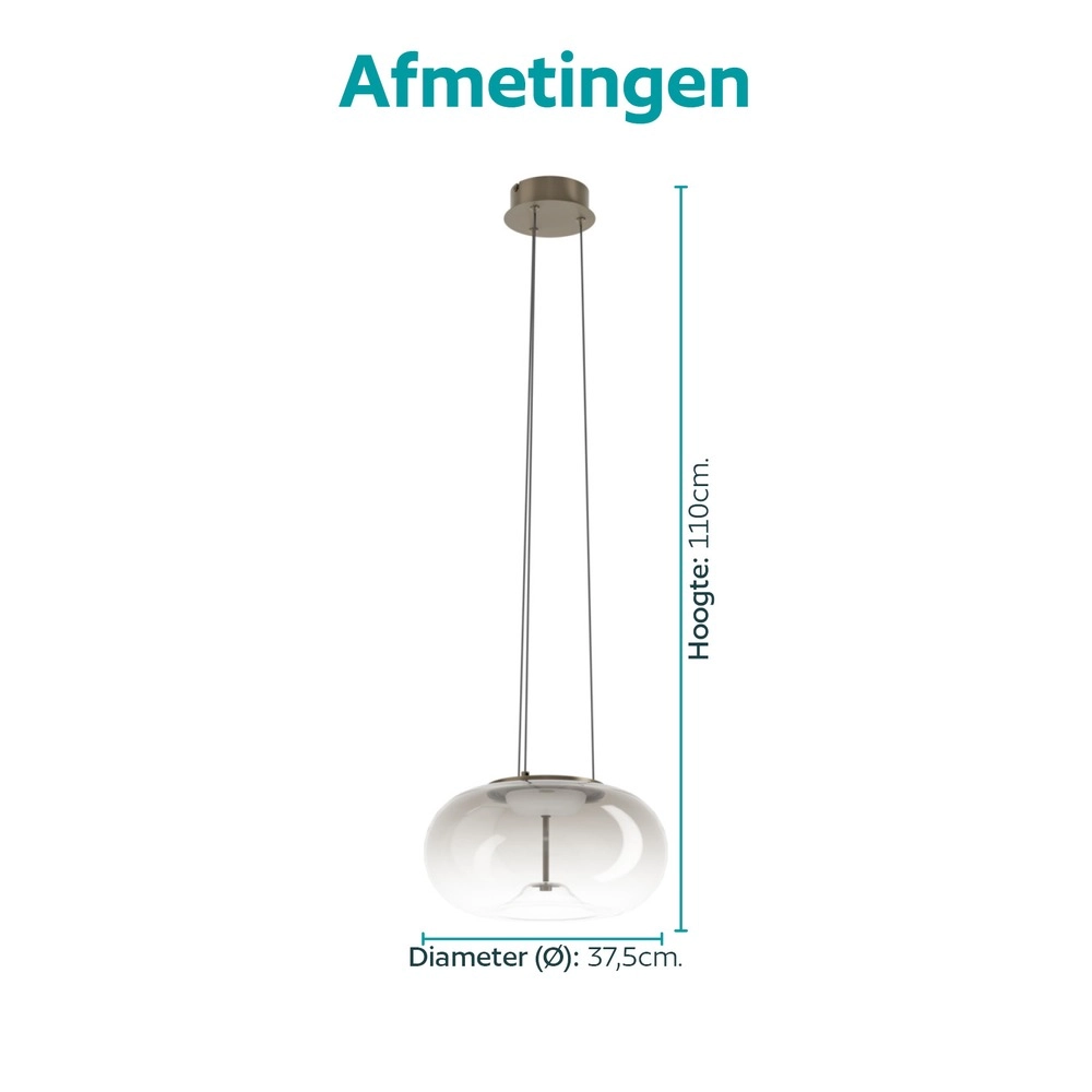 Einzigartige Pendellampe Optica 1 Bronze Eglo 9008606391035