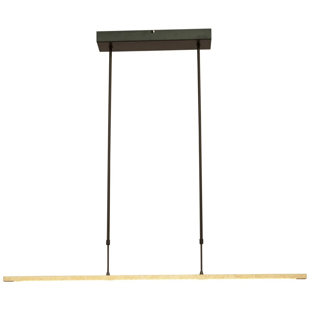 Schwarze Hängelampe Real 2 100cm mit Gold Masterlight 8718121220437