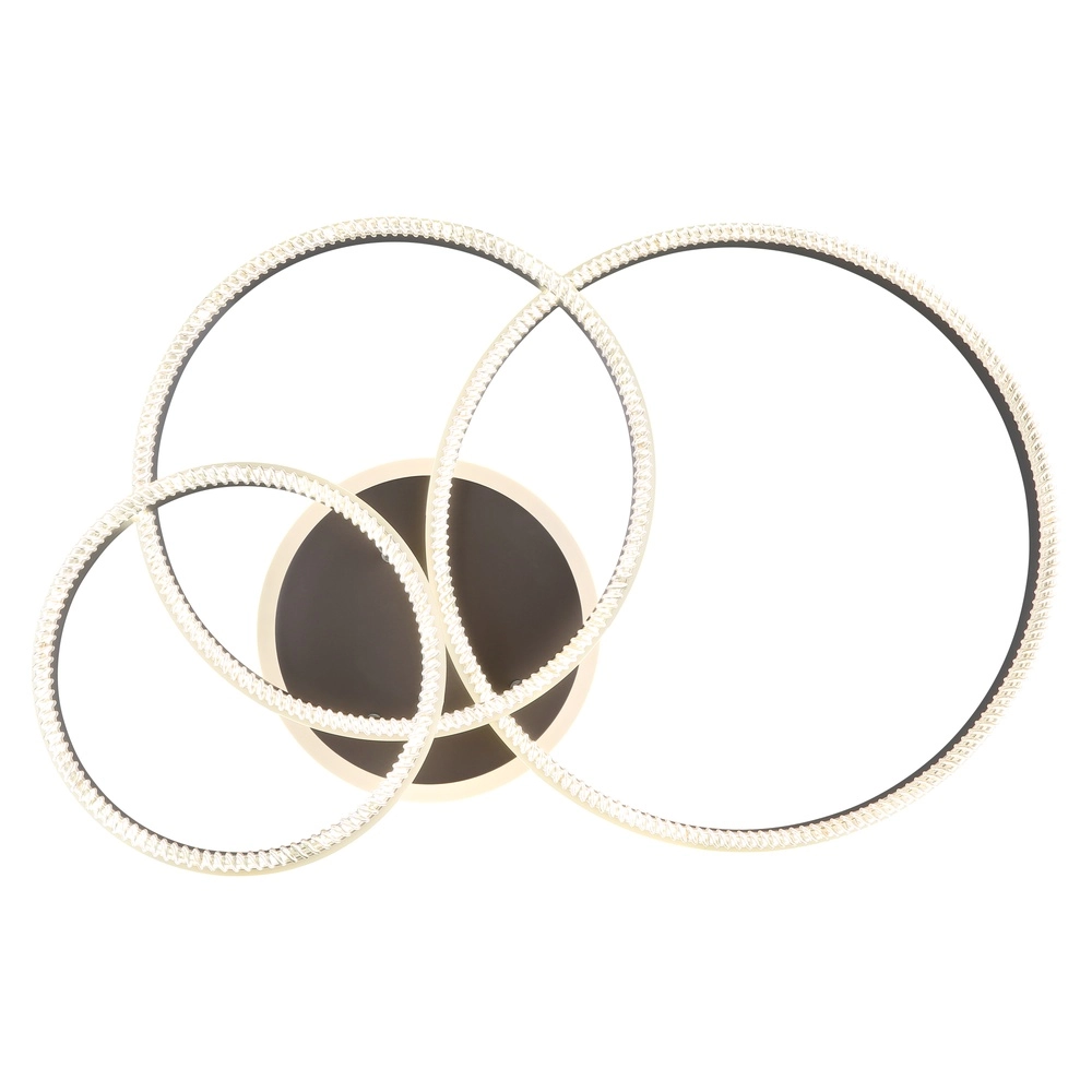 Deckenlampe Francine Gunmetal 3 Ringe Globo 9007371589630