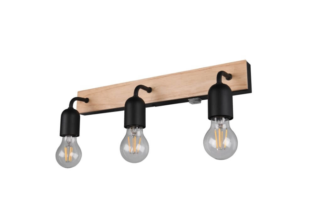 Ländliche Badezimmer-Wandleuchte Arturo 3x E27 Trio 4017807615685
