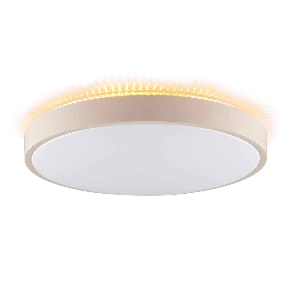 Deckenlicht Solistra sandbraun mit weißem Ø 44,5 cm Brilliant 4004353478994