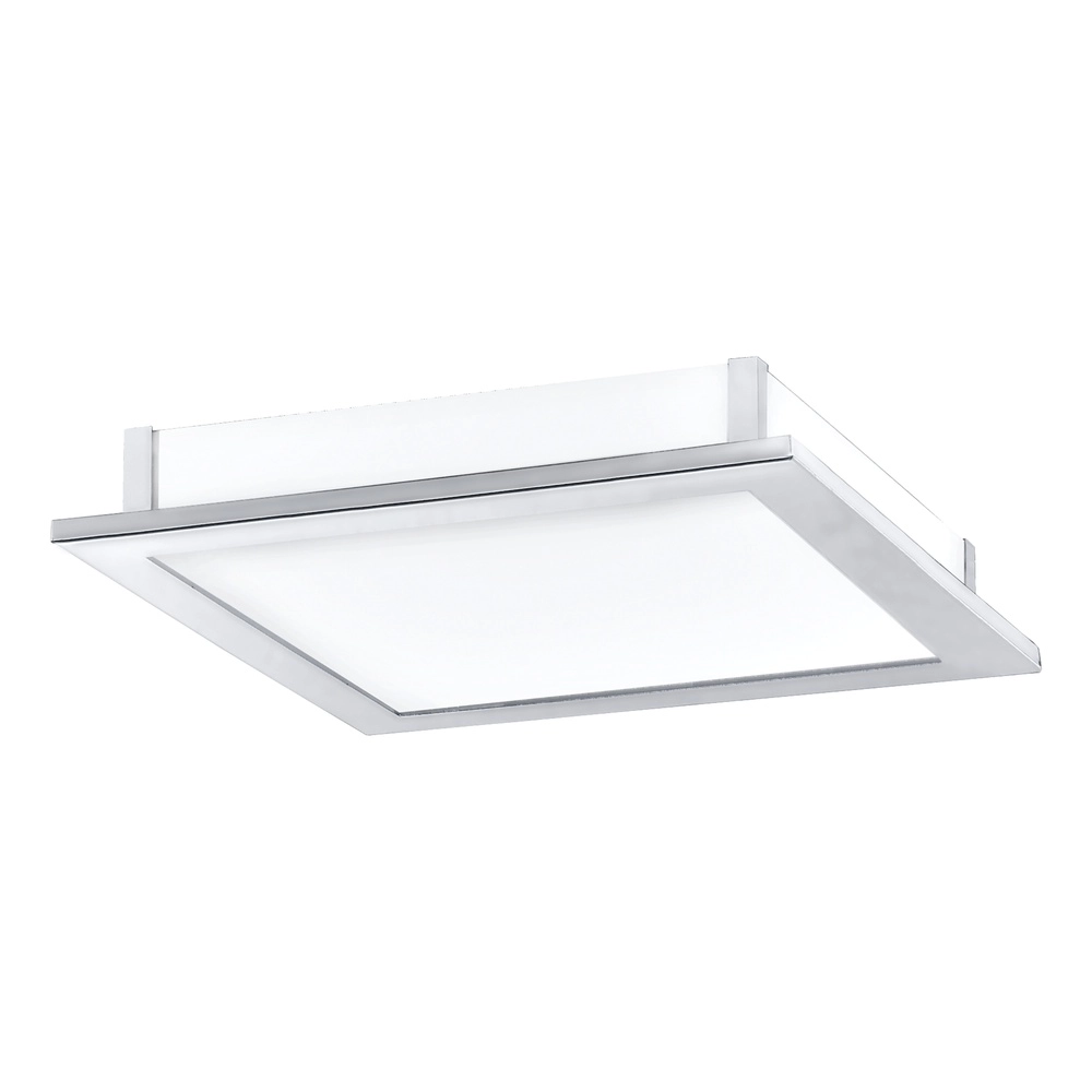 Quadratische Deckenlampe Auriga Chrom 38,5 cm