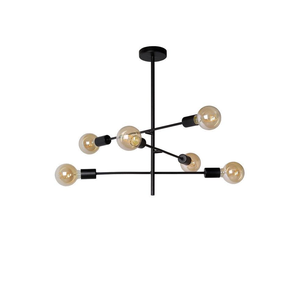 Deckenlampe Lester Black 6-Lights