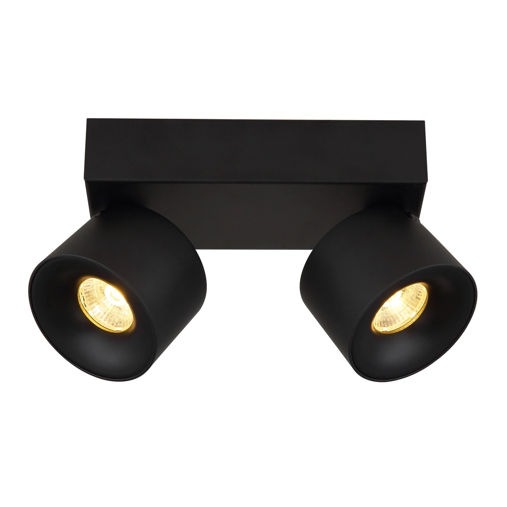 Elegante Deckenlampe Rae 2-Licht Schwarz Globo 9007371447640