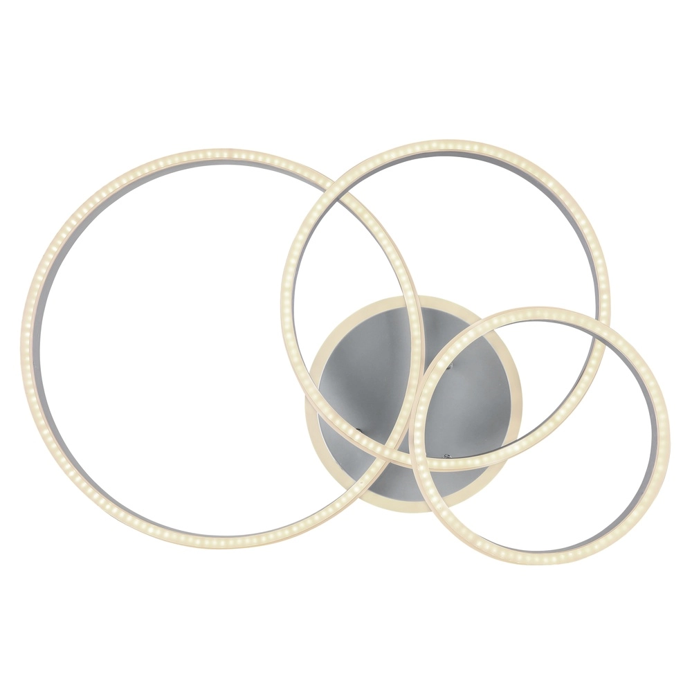 Deckenlampe Rubio Graue 3 Ringe Globo 9007371425914