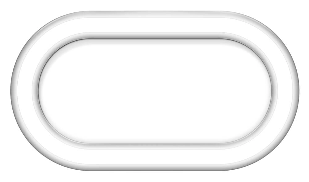 Deckenlampe Lois Ovaal weiß 31cm