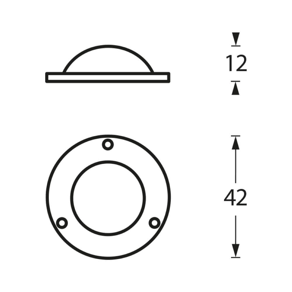 Deckel Tira Türknauf schwarz Intersteel 8714186089019