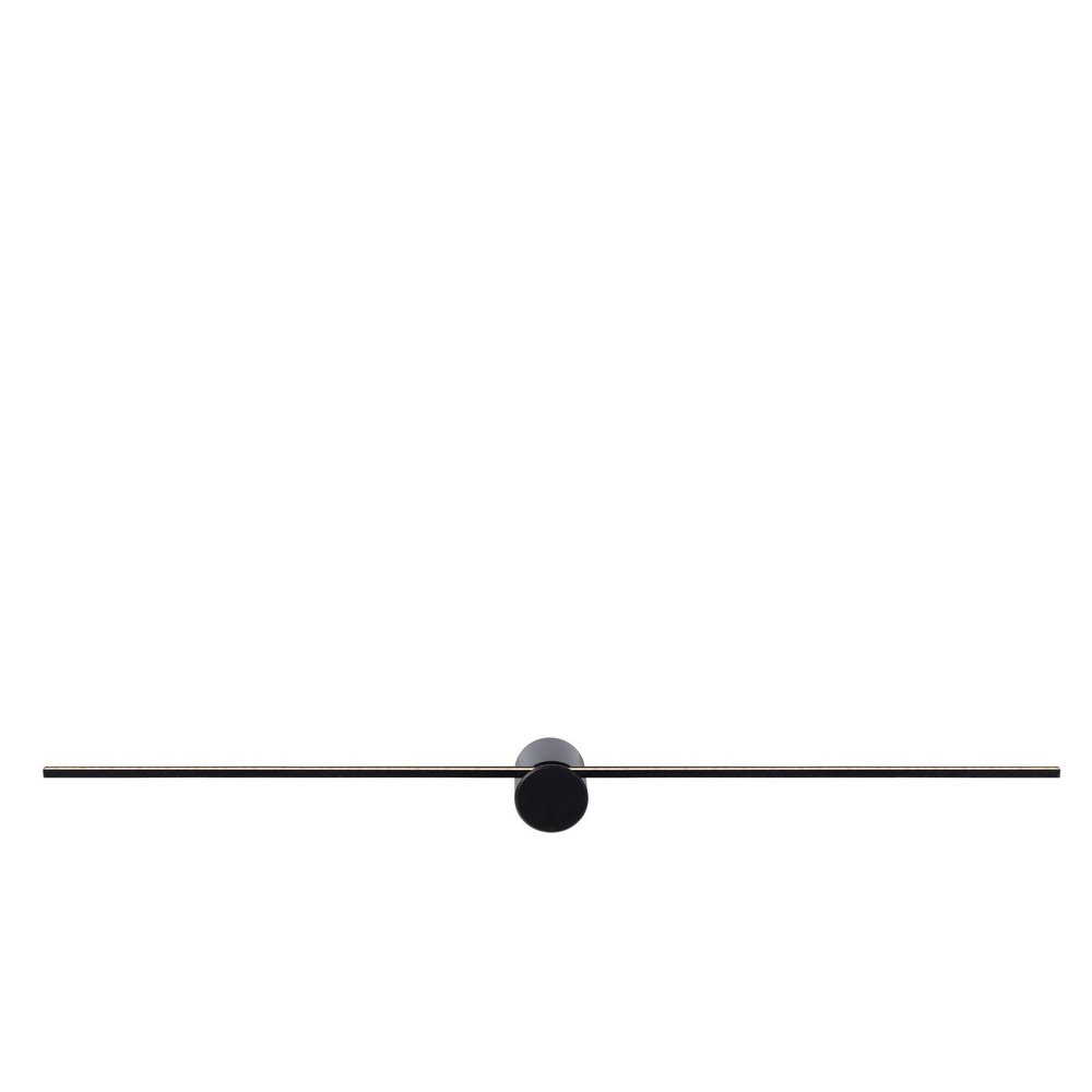 Elegante Badezimmerwandlampe Mizar IP44 90cm schwarz Lucide 5411212126931