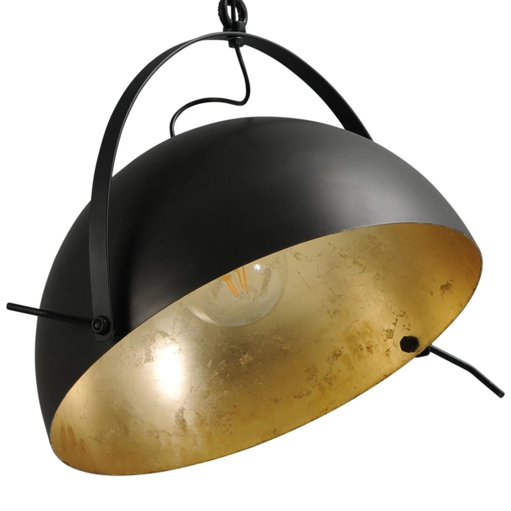 Pendelleuchte Larino 50 schwarz mit altem gold Masterlight 8718121234465