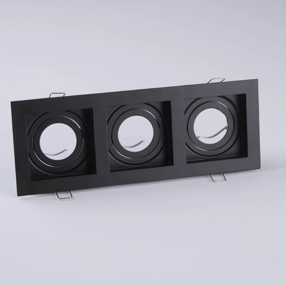 Einbaustrahler Grid 3 Schwarz Lyora