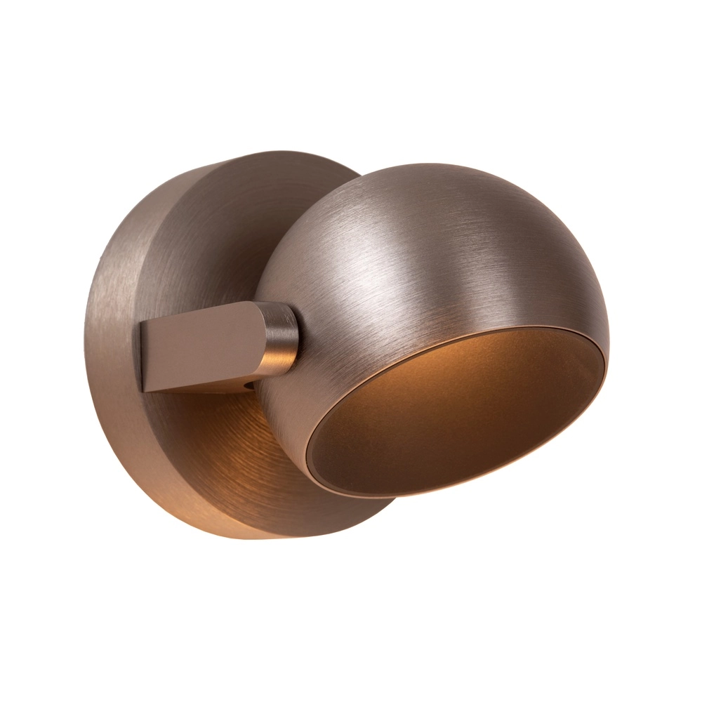 Design-Wandlampe Esfera gebürstetes Metall Premium by Lucide 5411212234438