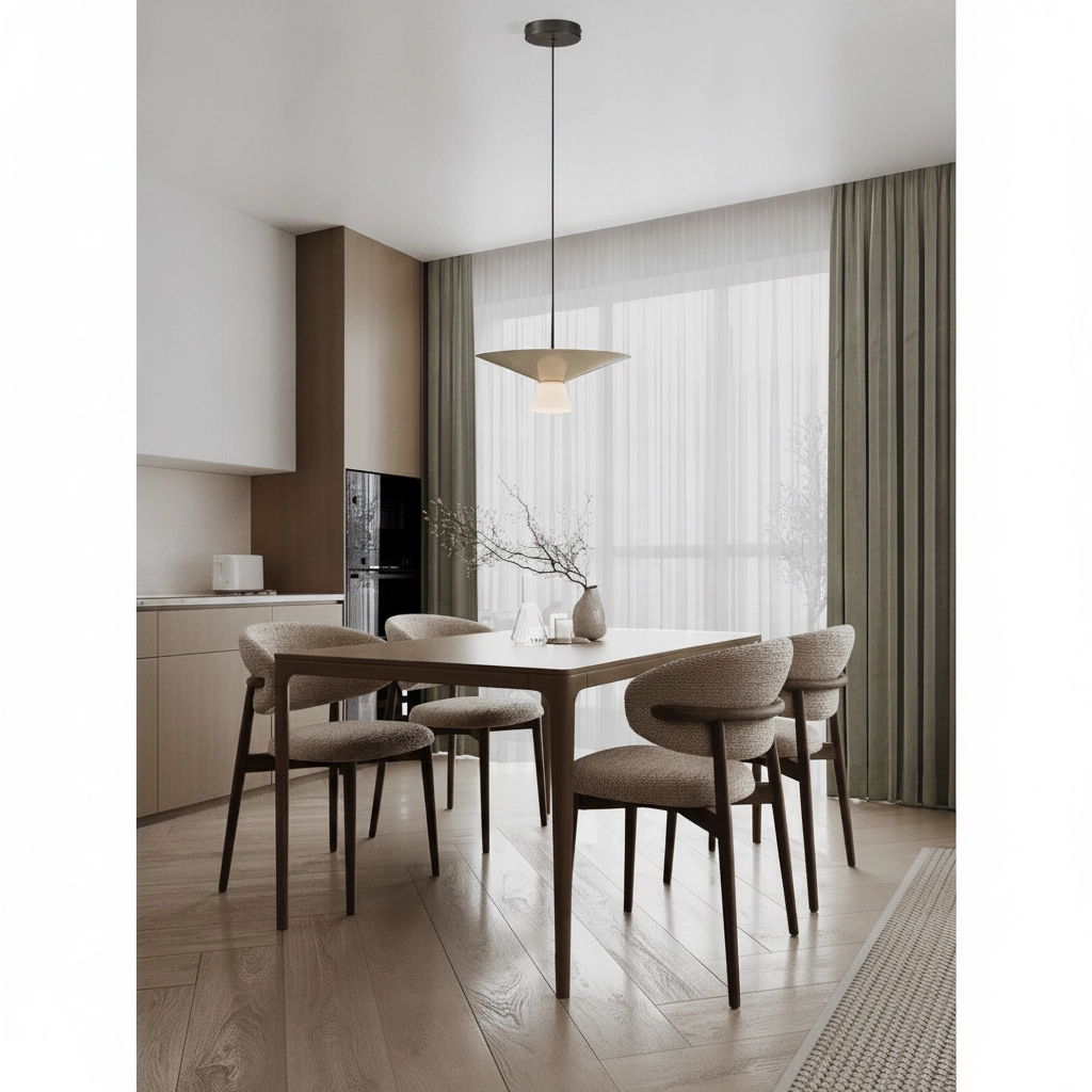 Design-Pendellampe Baris weiß mit grauem Ø 38 cm