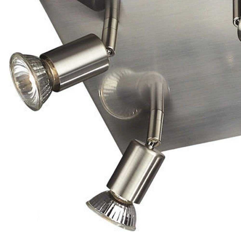 Deckenstrahler Carrea 4-Licht-Edelstahl Philips 5413987234385