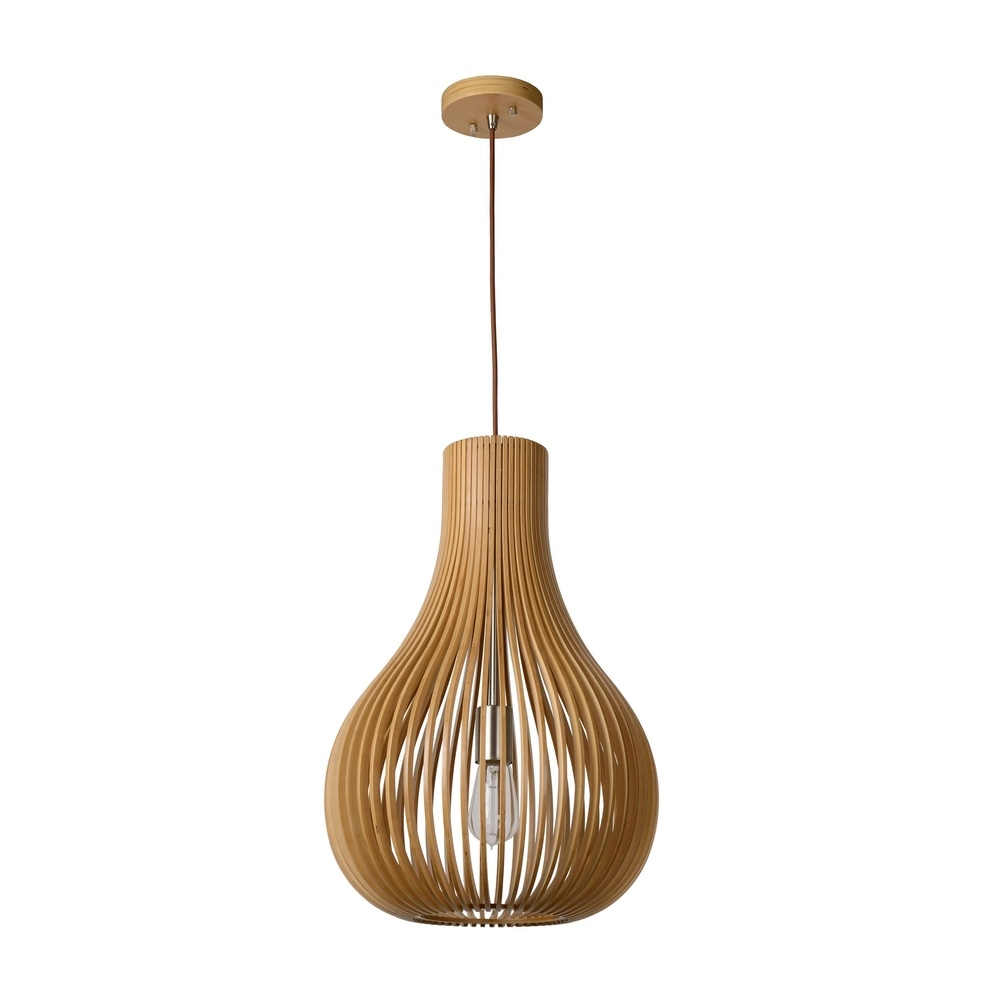 Einzigartige Pendellampe Bodo Ø 38 cm Holz