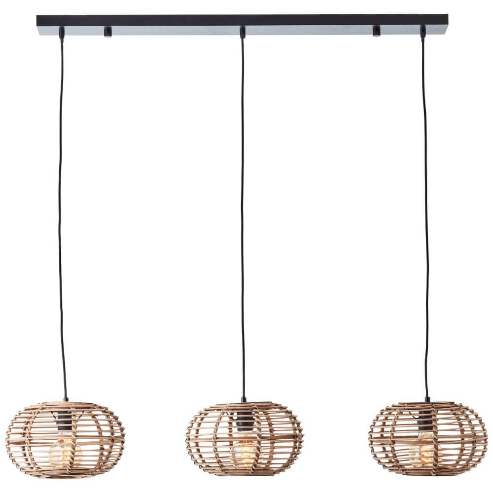 Hängelampe für den Esstisch aus Rattan Woodball Brilliant 4004353413797